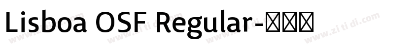 Lisboa OSF Regular字体转换